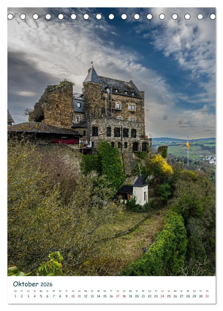 Bild: 9783516432992 | Burgen und Burgruinen am Mittelrhein (Tischkalender 2026 DIN A5...