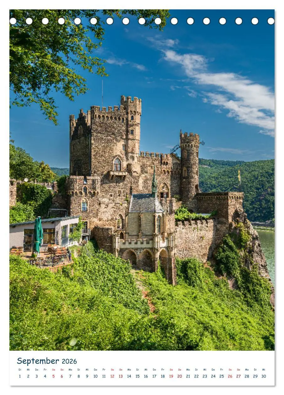 Bild: 9783516432992 | Burgen und Burgruinen am Mittelrhein (Tischkalender 2026 DIN A5...