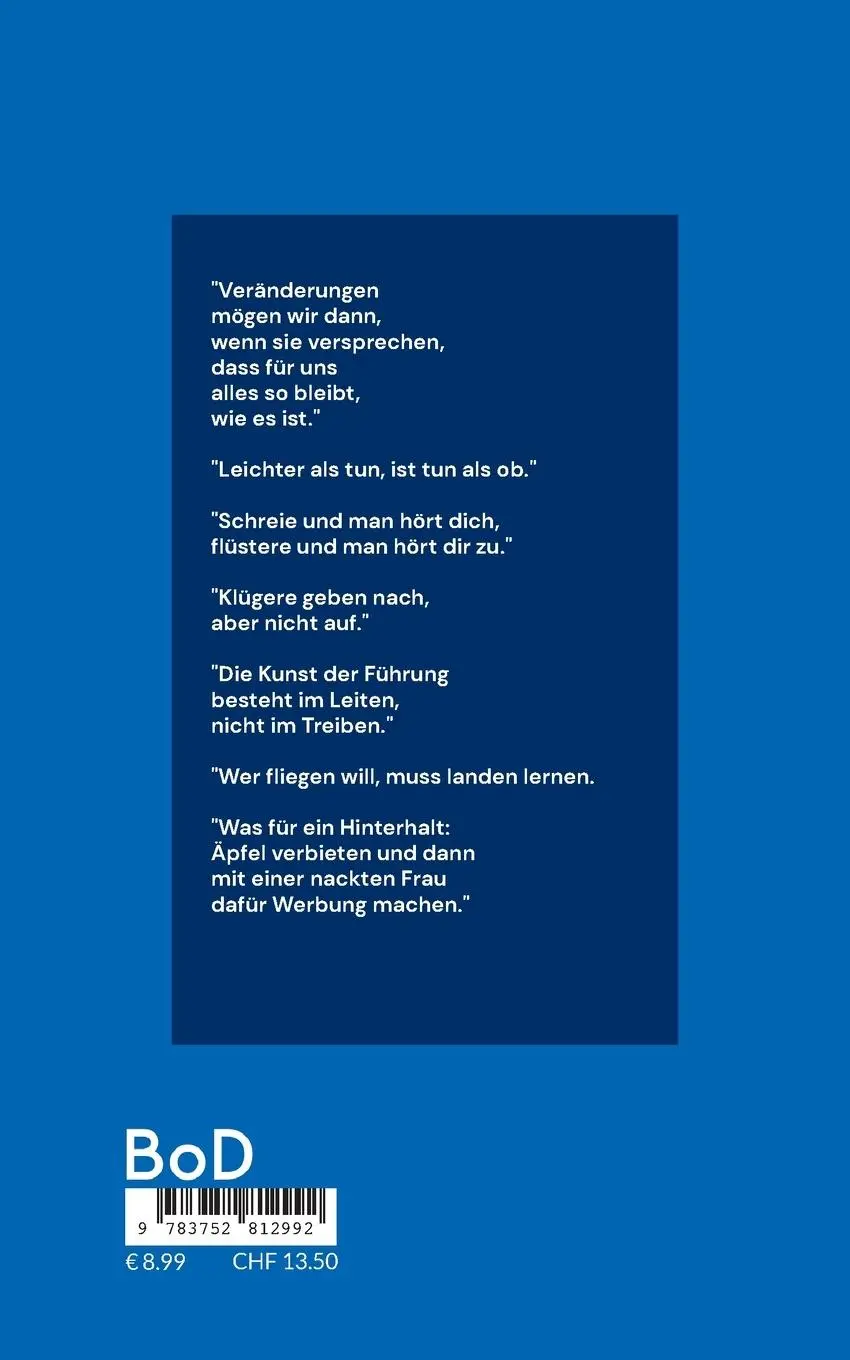 Rückseite: 9783752812992 | Eigen und sinnig | Gedankenblitze aus heiterem Hirn | Walter Jakoby