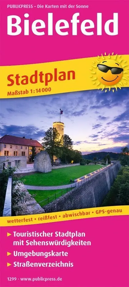 Cover: 9783961322992 | Publicpress Stadtplan Bielefeld 1:14.000 | (Land-)Karte | Deutsch