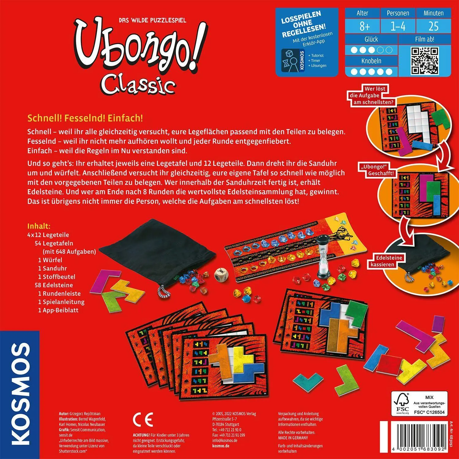 Bild: 4002051683092 | Ubongo Classic | Grzegorz Rejchtman | Spiel | Brettspiel | 683092
