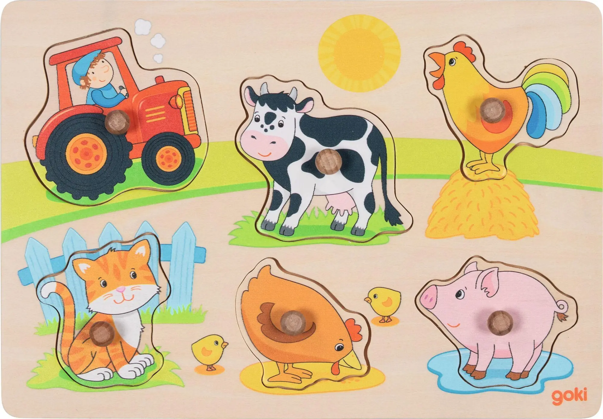 Cover: 4013594573092 | Steckpuzzle Auf dem Bauernhof | Spiel | 57309 | Deutsch | 2025