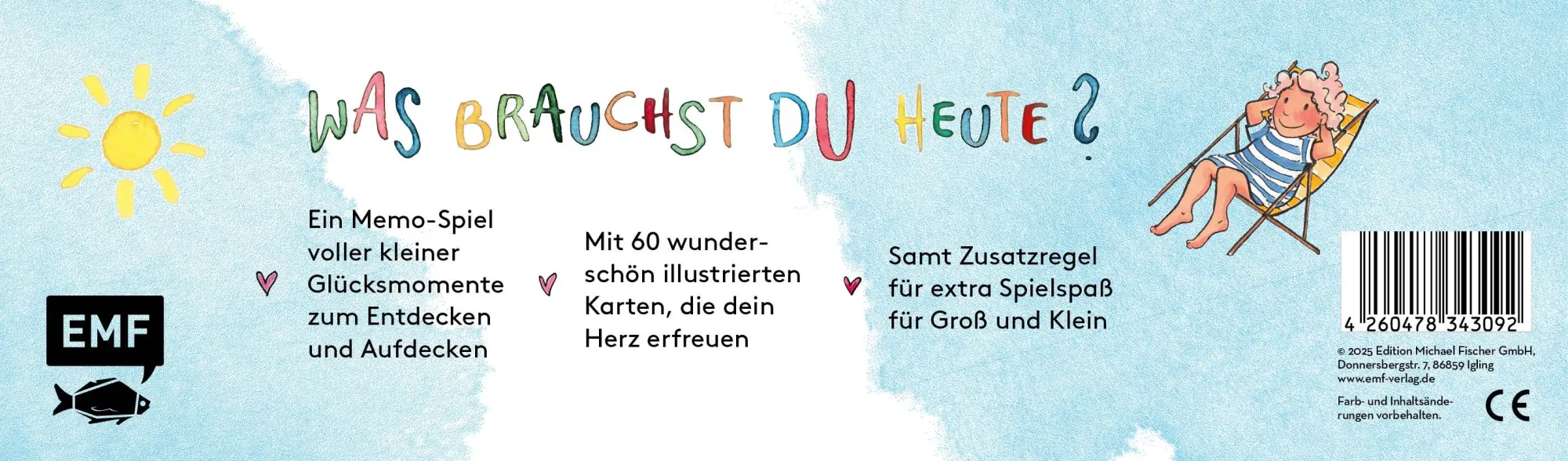 Rückseite: 4260478343092 | Memo-Spiel: Was brauchst du heute? - Kleine Glücksmomente zum...