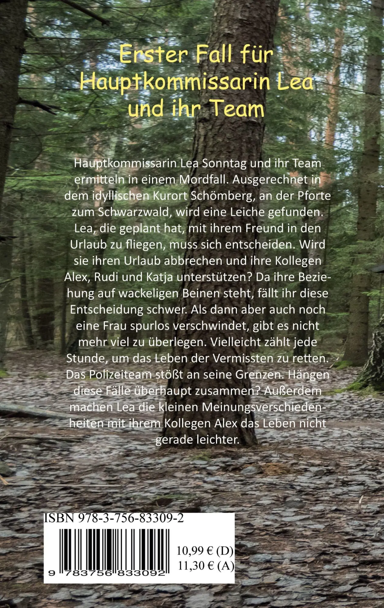 Rückseite: 9783756833092 | Das Schweigen im Schwarzwald | Lea und ihr Team | Manuela Kusterer