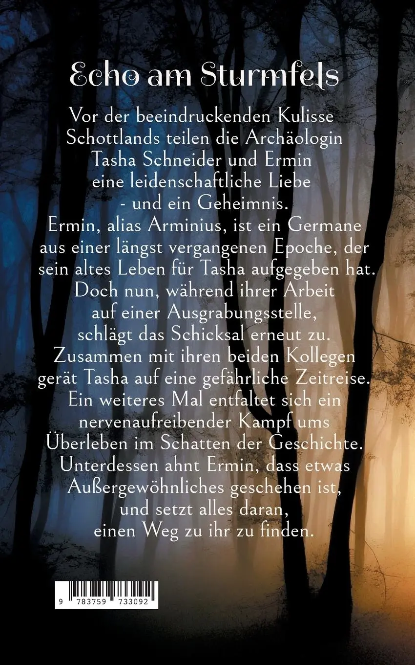 Rückseite: 9783759733092 | Echo am Sturmfels | Zeitreise in die Welt der Römer und Germanen
