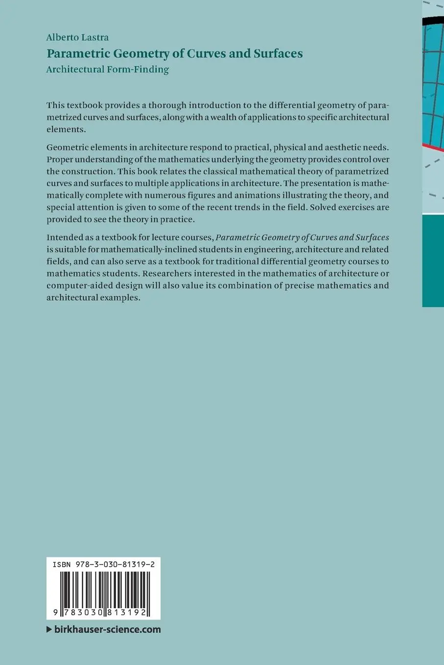 Rückseite: 9783030813192 | Parametric Geometry of Curves and Surfaces | Alberto Lastra | Buch
