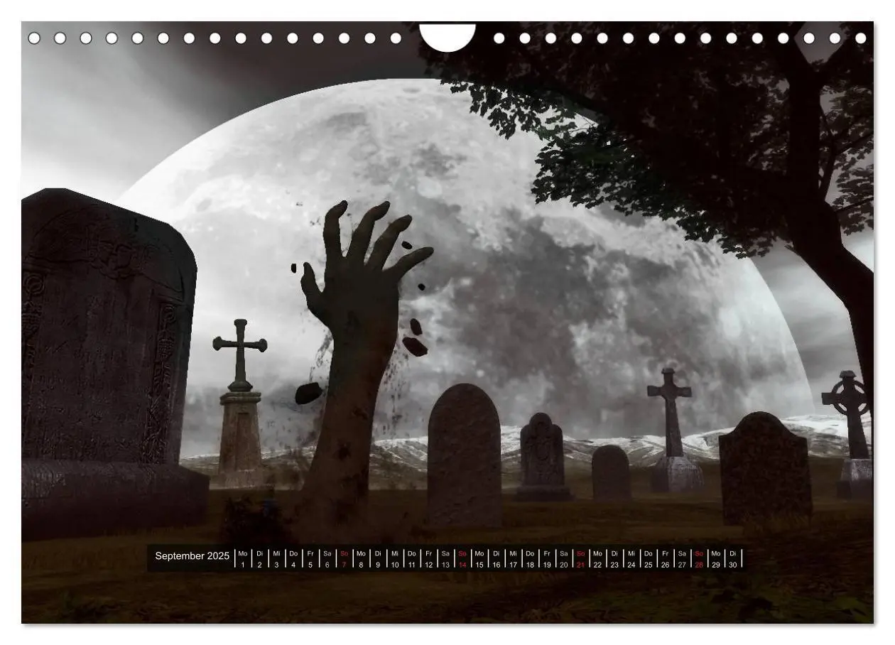 Bild: 9783435683192 | Welten der Nacht - Gothic und Dark Art (Wandkalender 2025 DIN A4...