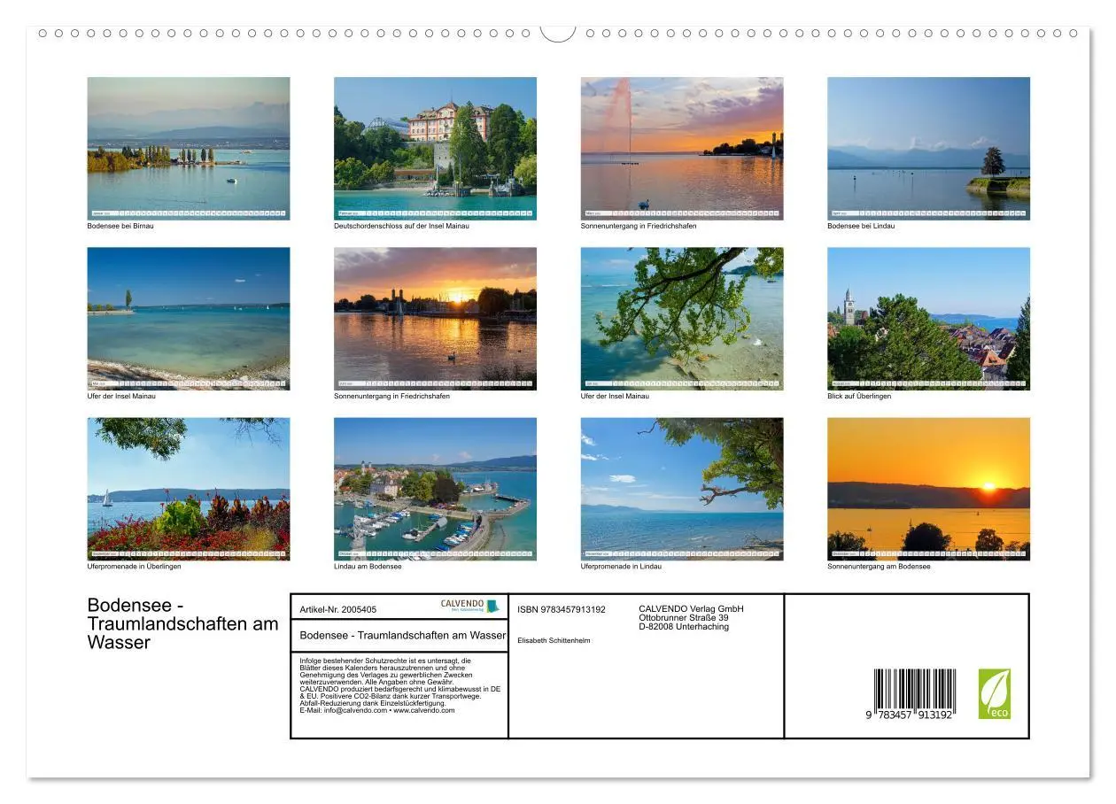 Bild: 9783457913192 | Bodensee - Traumlandschaften am Wasser (Wandkalender 2026 DIN A2...