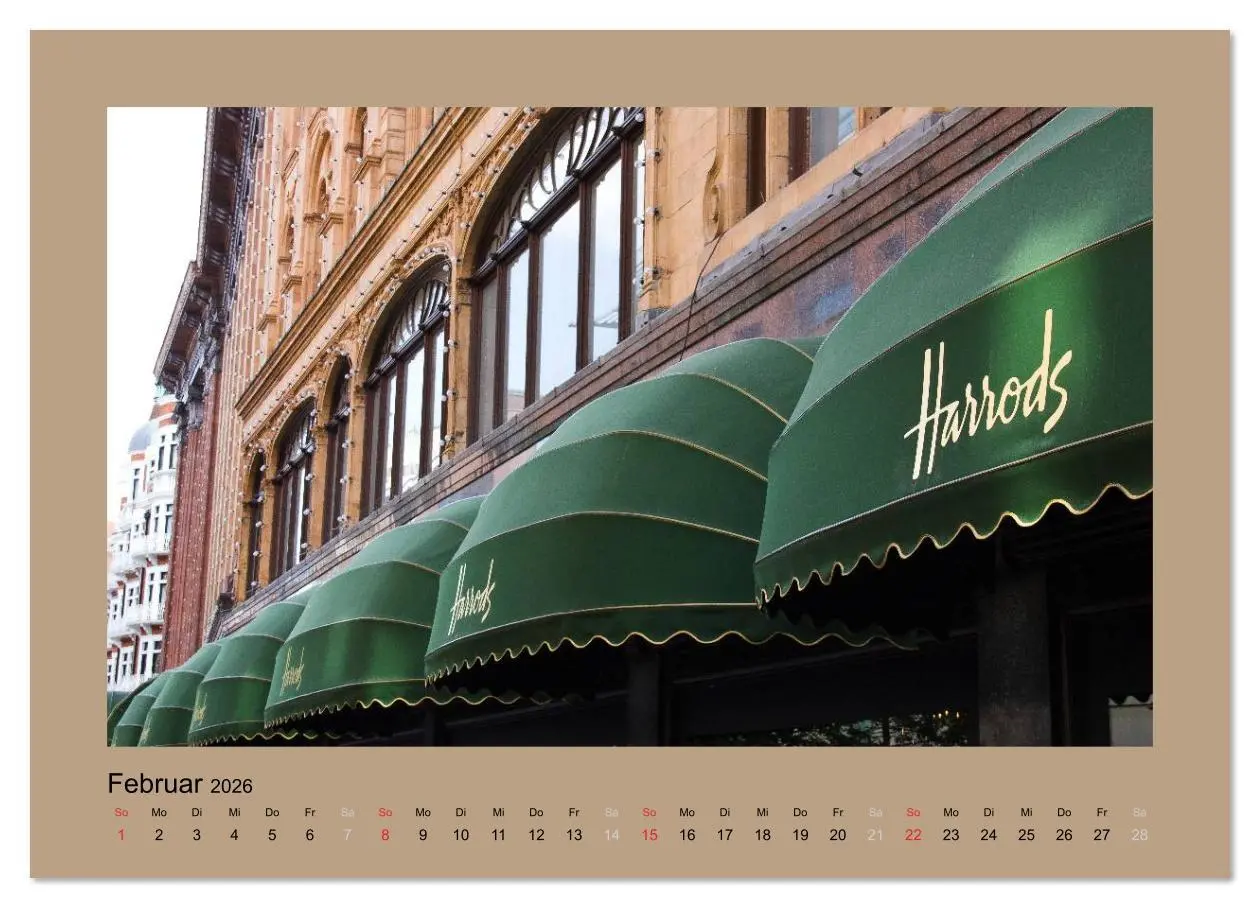 Bild: 9783516173192 | London (Wandkalender 2026 DIN A3 quer), CALVENDO Monatskalender | Koch