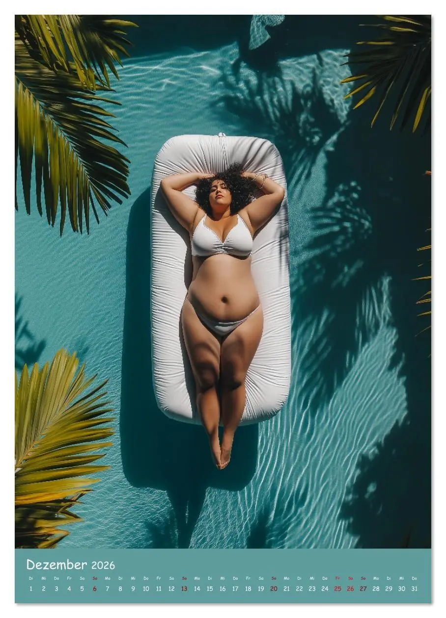 Bild: 9783516243192 | Curvy Pin-up Girls - Verführerische Rundungen am Pool (Wandkalender...