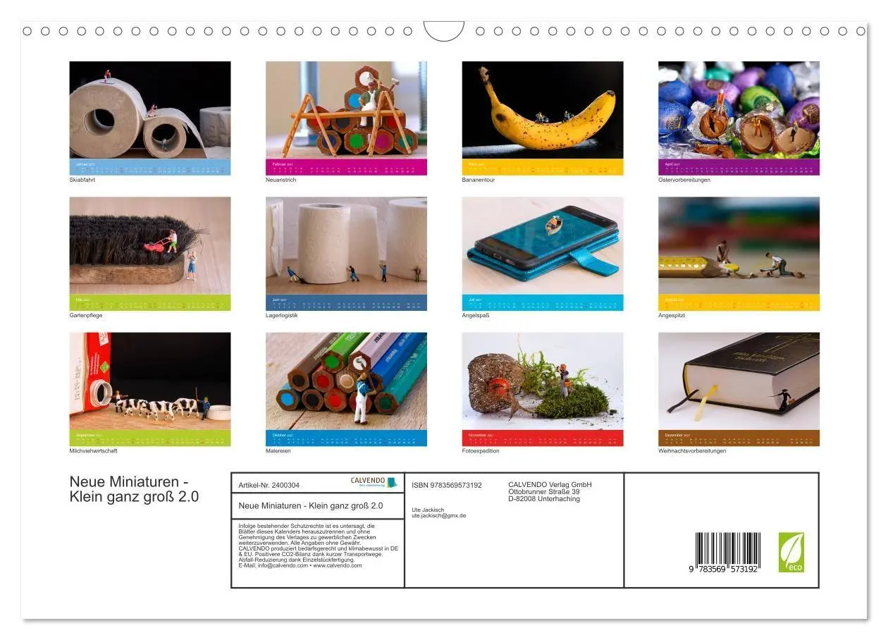 Bild: 9783569573192 | Neue Miniaturen - Klein ganz groß 2.0 (Wandkalender 2027 DIN A3...