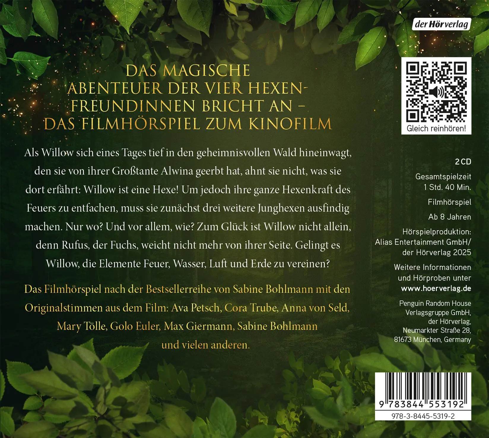 Bild: 9783844553192 | Ein Mädchen namens Willow | Sabine Bohlmann | Audio-CD | 2 Audio-CDs