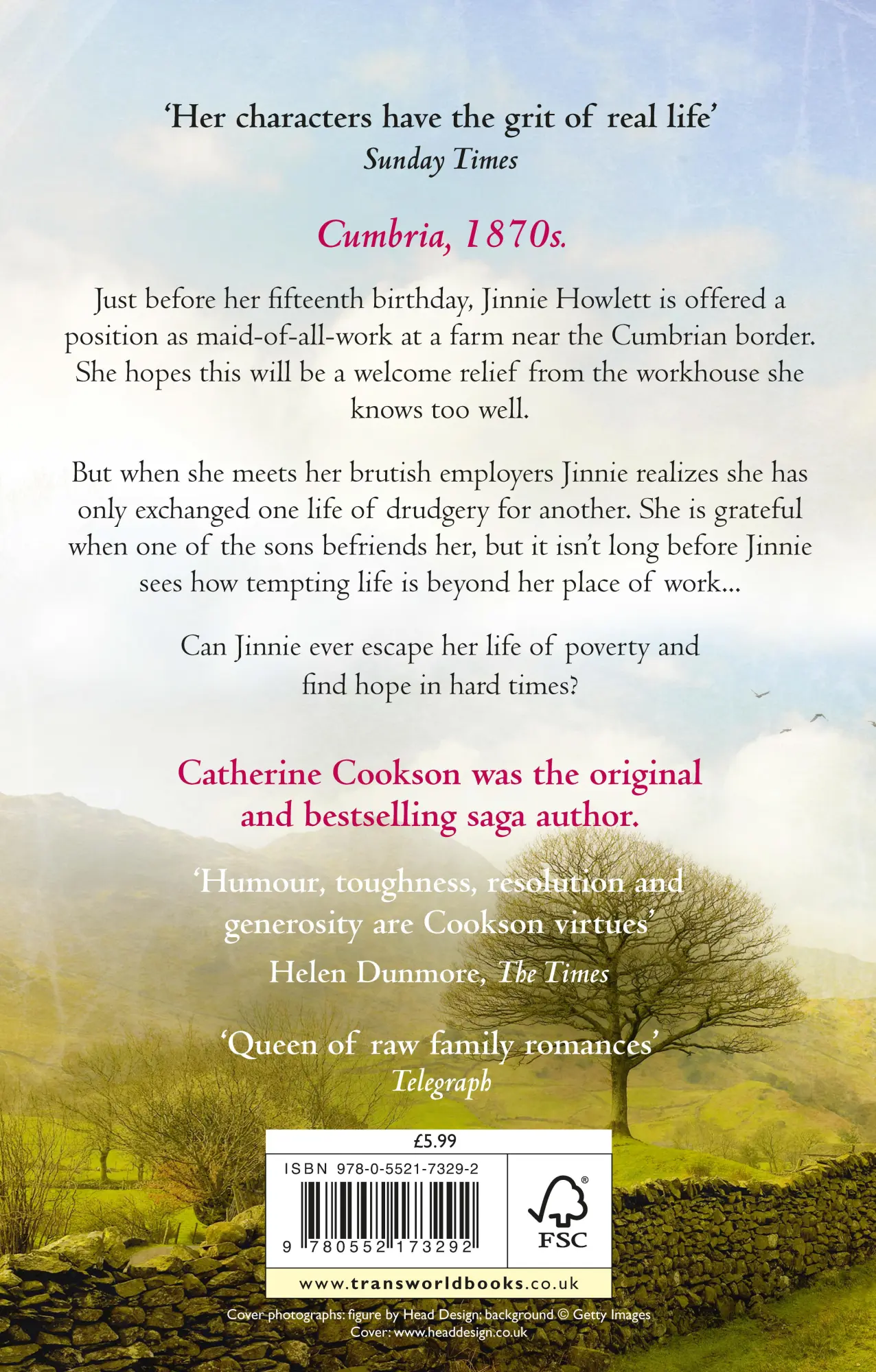 Rückseite: 9780552173292 | The Tinker's Girl | Catherine Cookson | Taschenbuch | Englisch | 2016