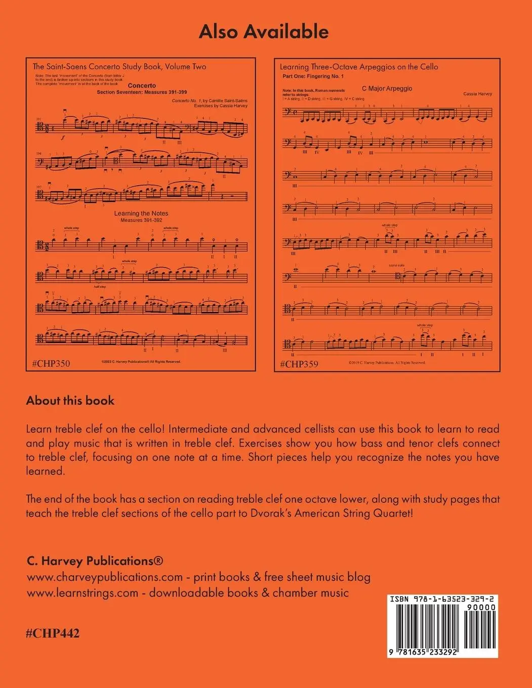 Rückseite: 9781635233292 | Treble Clef for the Cello | Cassia Harvey | Taschenbuch | Englisch
