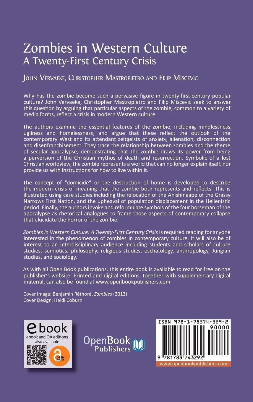Rückseite: 9781783743292 | Zombies in Western Culture | A Twenty-First Century Crisis | Buch