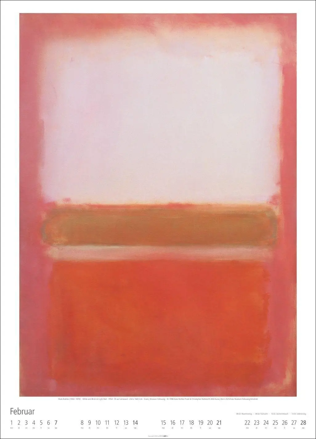 Bild: 9783839903292 | Mark Rothko Kalender 2027 | Mark Rothko | Kalender | Spiralbindung