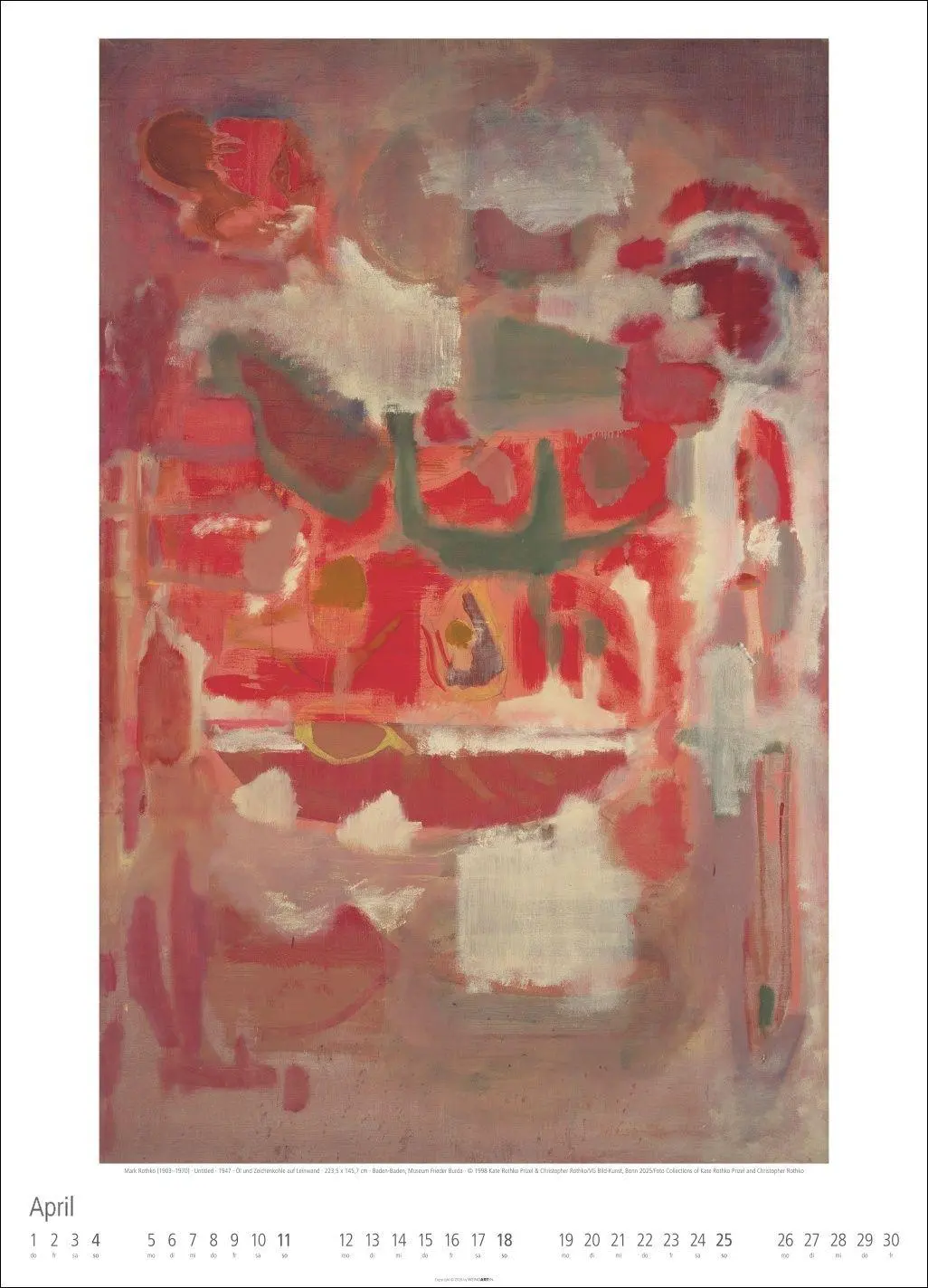 Bild: 9783839903292 | Mark Rothko Kalender 2027 | Mark Rothko | Kalender | Spiralbindung