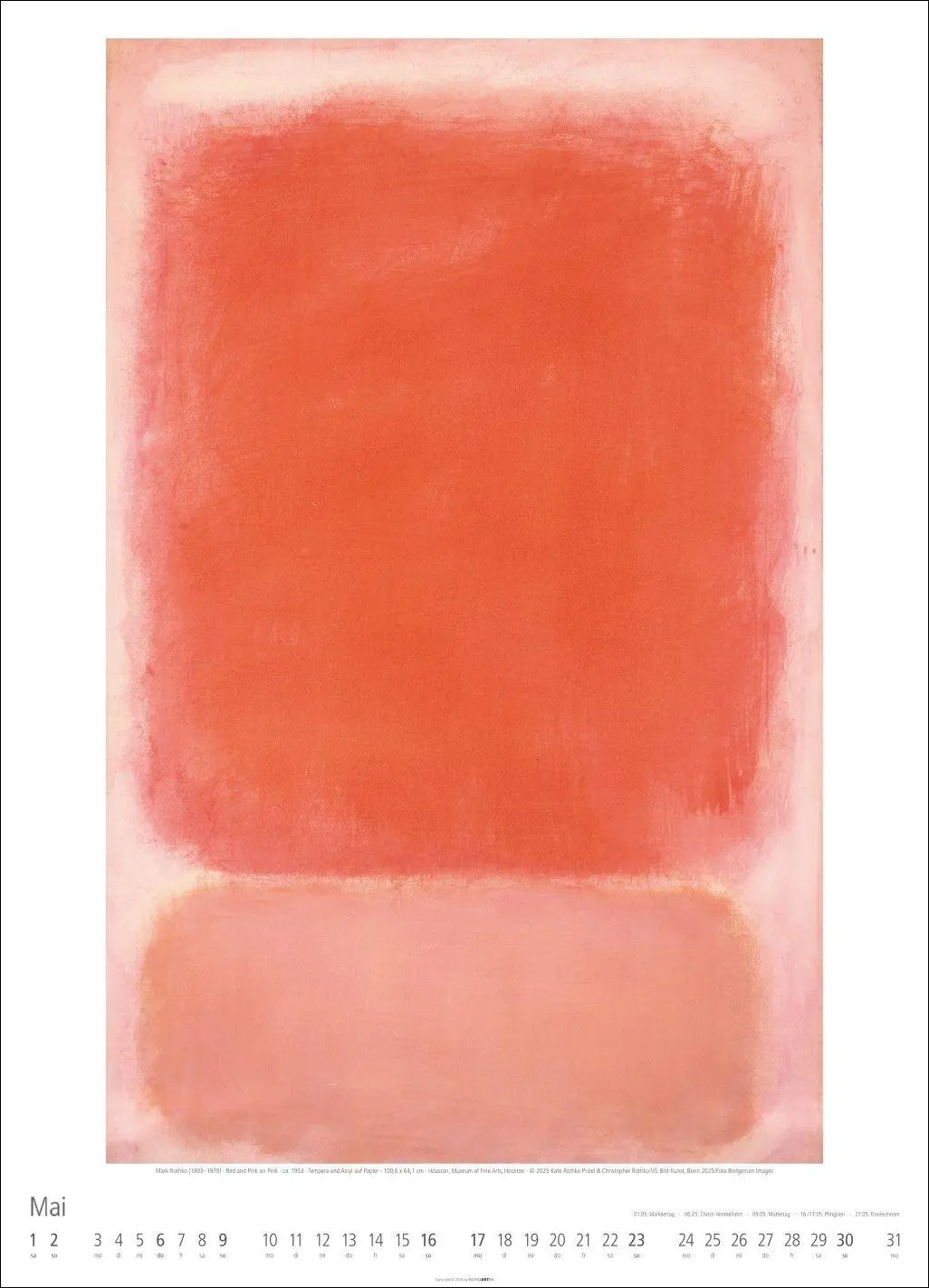 Bild: 9783839903292 | Mark Rothko Kalender 2027 | Mark Rothko | Kalender | Spiralbindung