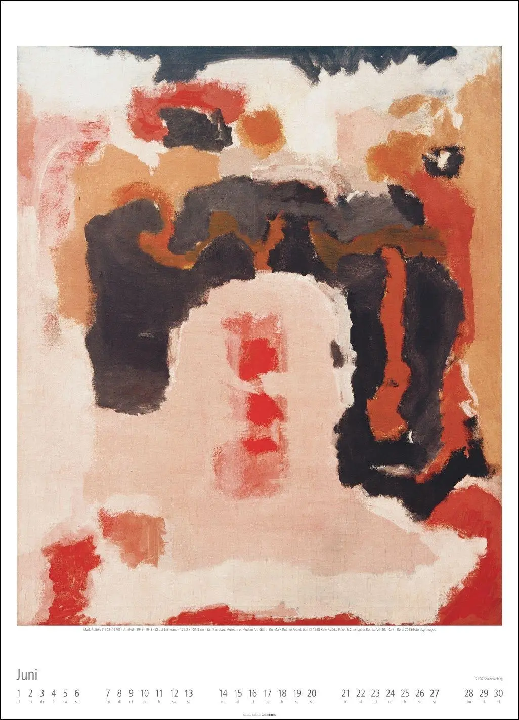 Bild: 9783839903292 | Mark Rothko Kalender 2027 | Mark Rothko | Kalender | Spiralbindung