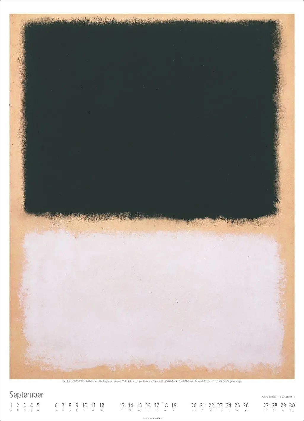 Bild: 9783839903292 | Mark Rothko Kalender 2027 | Mark Rothko | Kalender | Spiralbindung