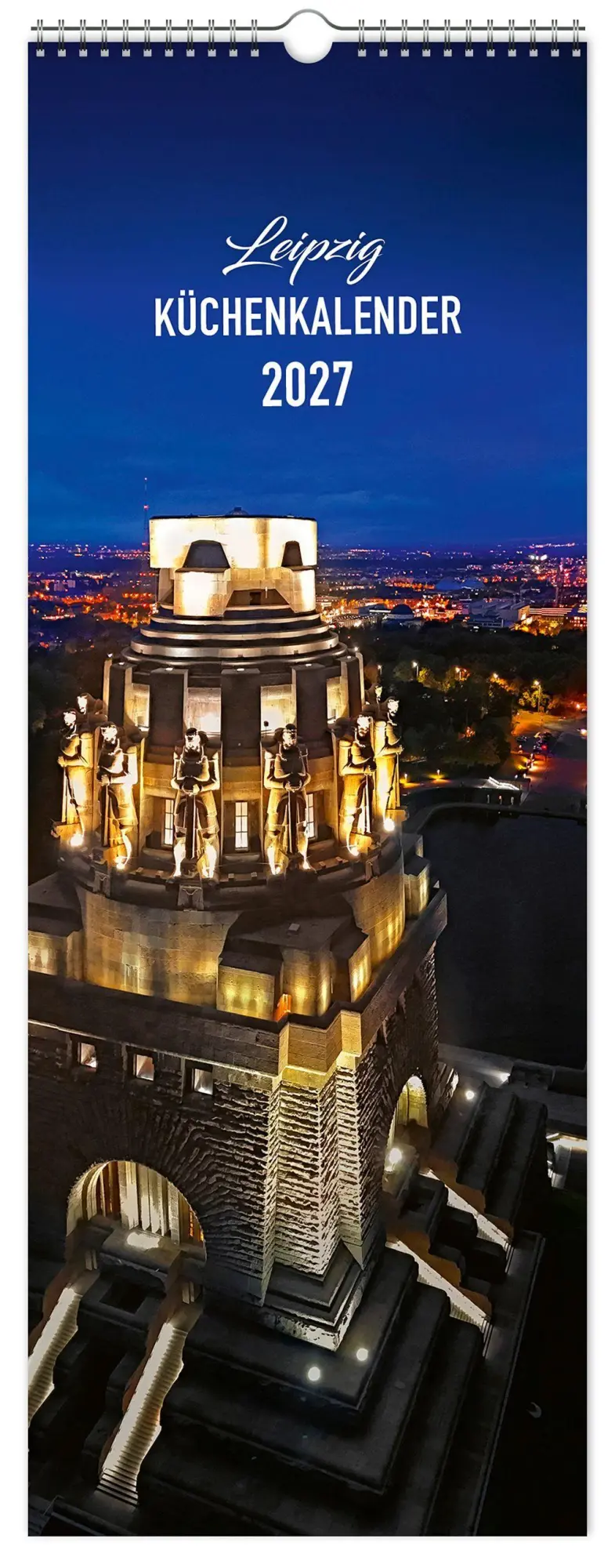 Cover: 9783912303292 | Küchenkalender Leipzig 2027 | 15 x 40cm weißes Kalendarium | Kalender