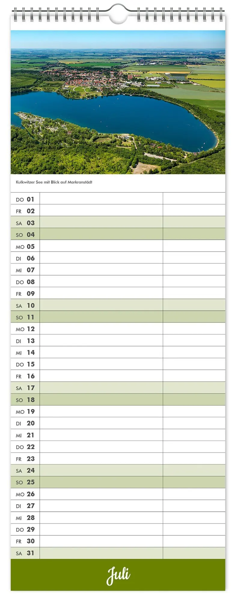 Bild: 9783912303292 | Küchenkalender Leipzig 2027 | 15 x 40cm weißes Kalendarium | Kalender