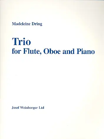 Cover: 9790570053292 | Trio for flute, oboe and piano score and parts | Madeleine Dring