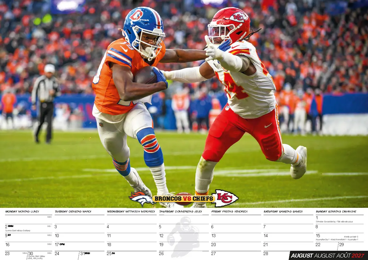 Bild: 9798893613292 | American Football NFL Kalender 2027 | NFL Kalender | Mahomes (u. a.)
