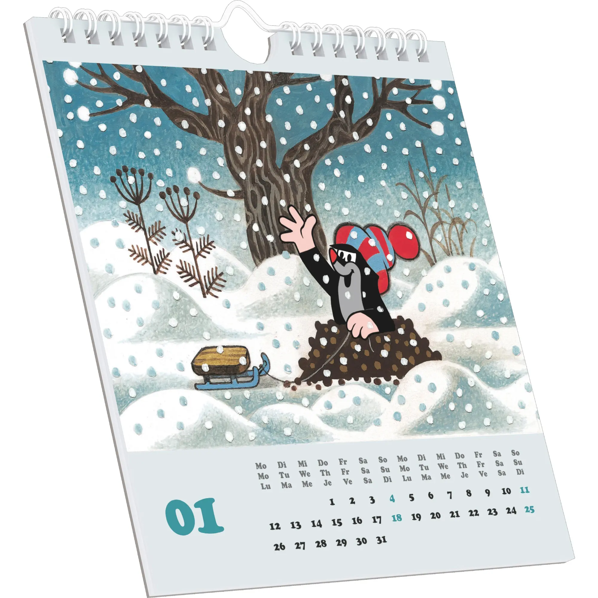 Bild: 4069095003392 | Alpha Edition - Der kleine Maulwurf 2026 Postkartenkalender,...