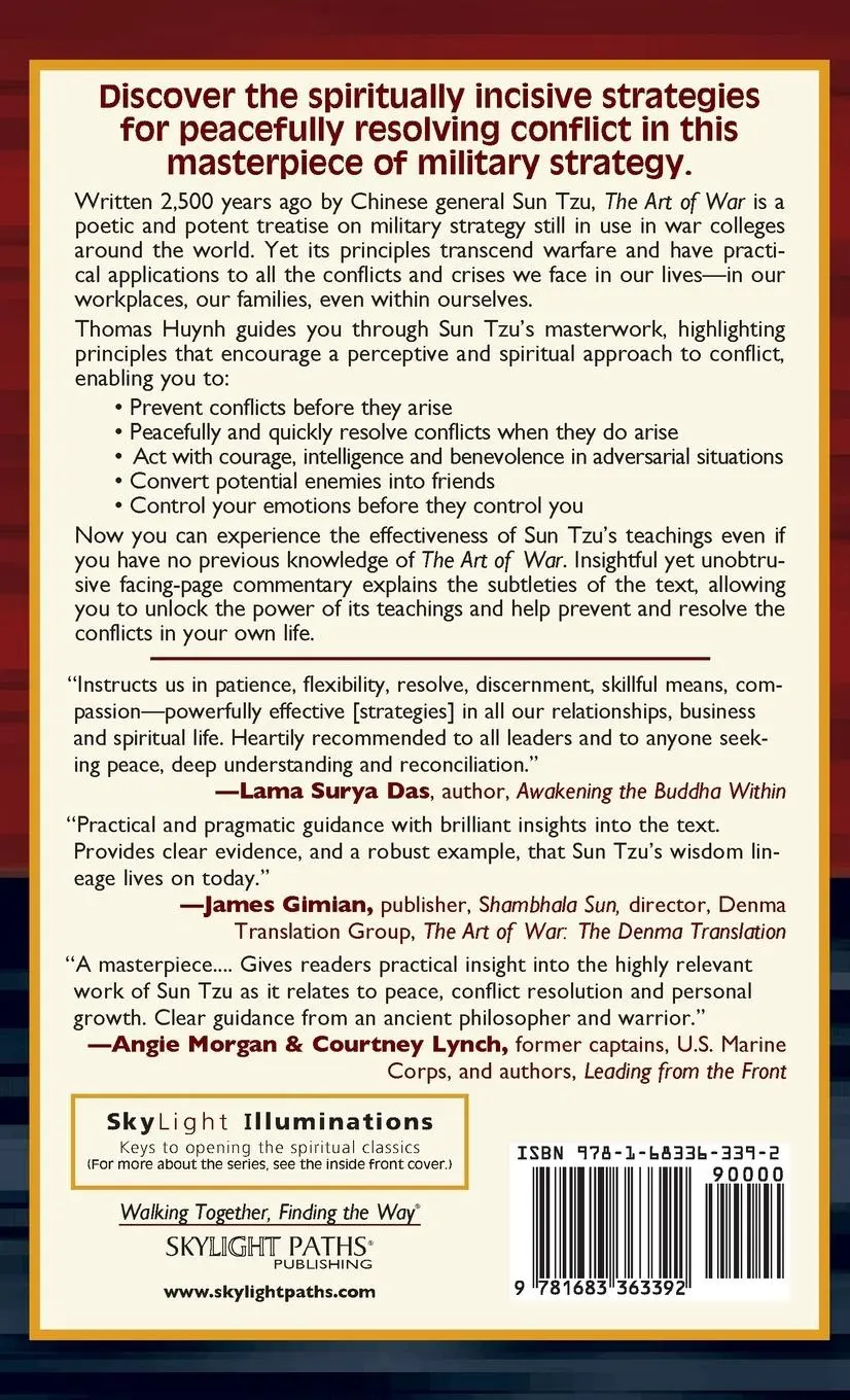 Rückseite: 9781683363392 | The Art of War-Spirituality for Conflict | Annotated &amp; Explained