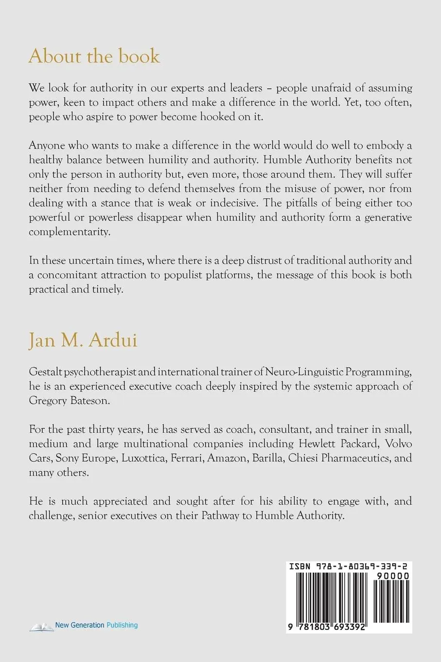 Rückseite: 9781803693392 | A Pathway to Humble Authority | Jan M. Ardui | Taschenbuch | Englisch