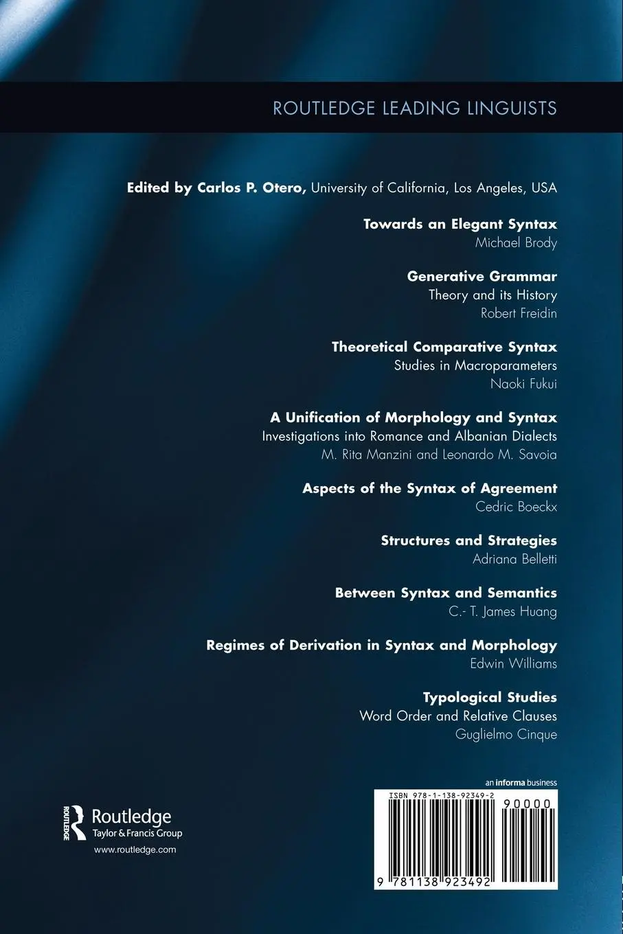 Rückseite: 9781138923492 | Typological Studies | Word Order and Relative Clauses | Cinque | Buch