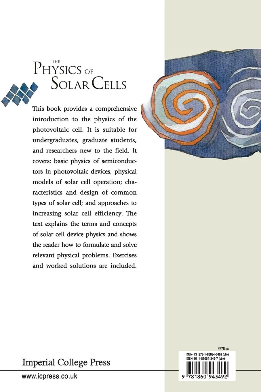 Rückseite: 9781860943492 | PHYSICS OF SOLAR CELLS, THE | Jenny Nelson | Taschenbuch | Englisch