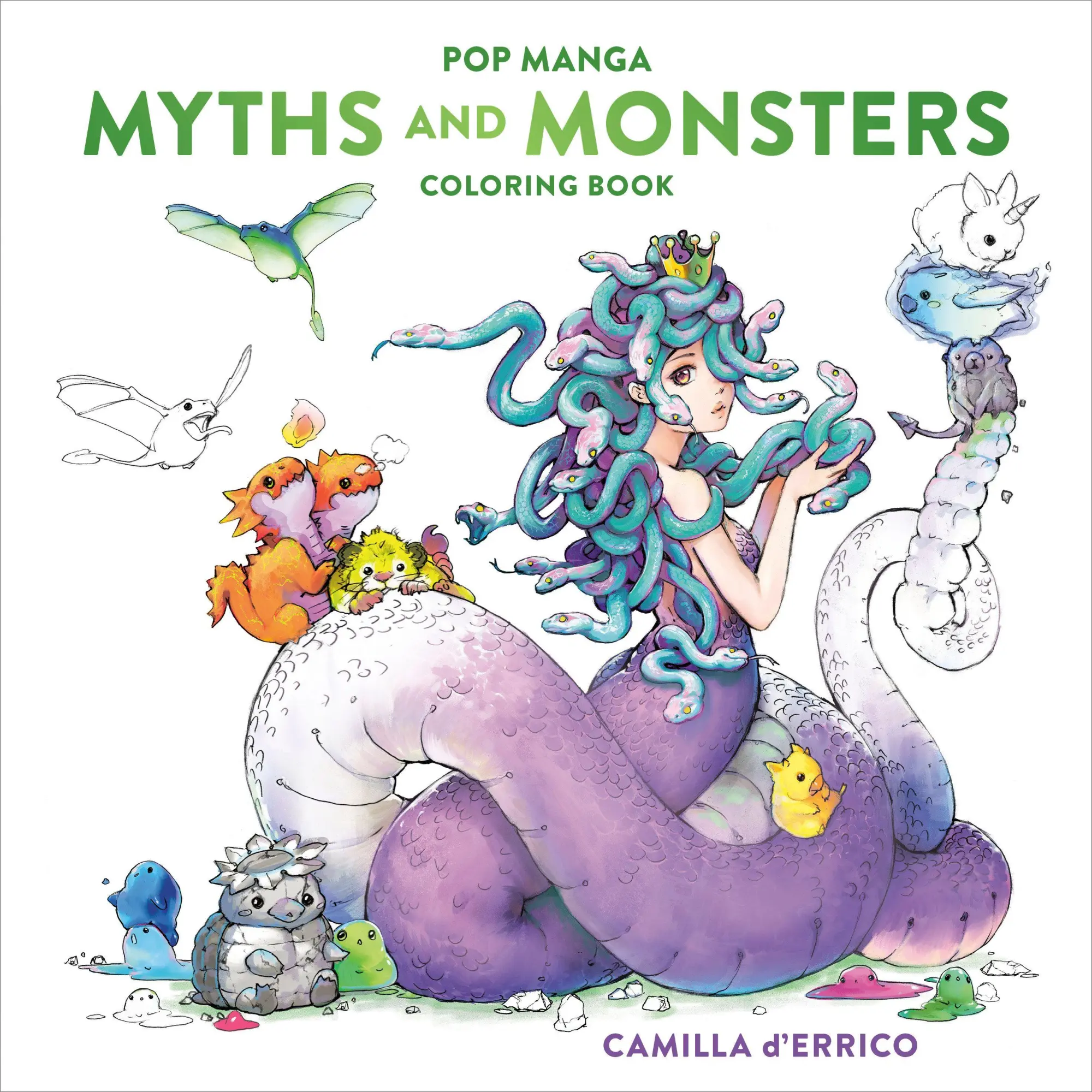 Cover: 9781984863492 | Pop Manga Myths and Monsters Coloring Book | Camilla D'Errico | Buch