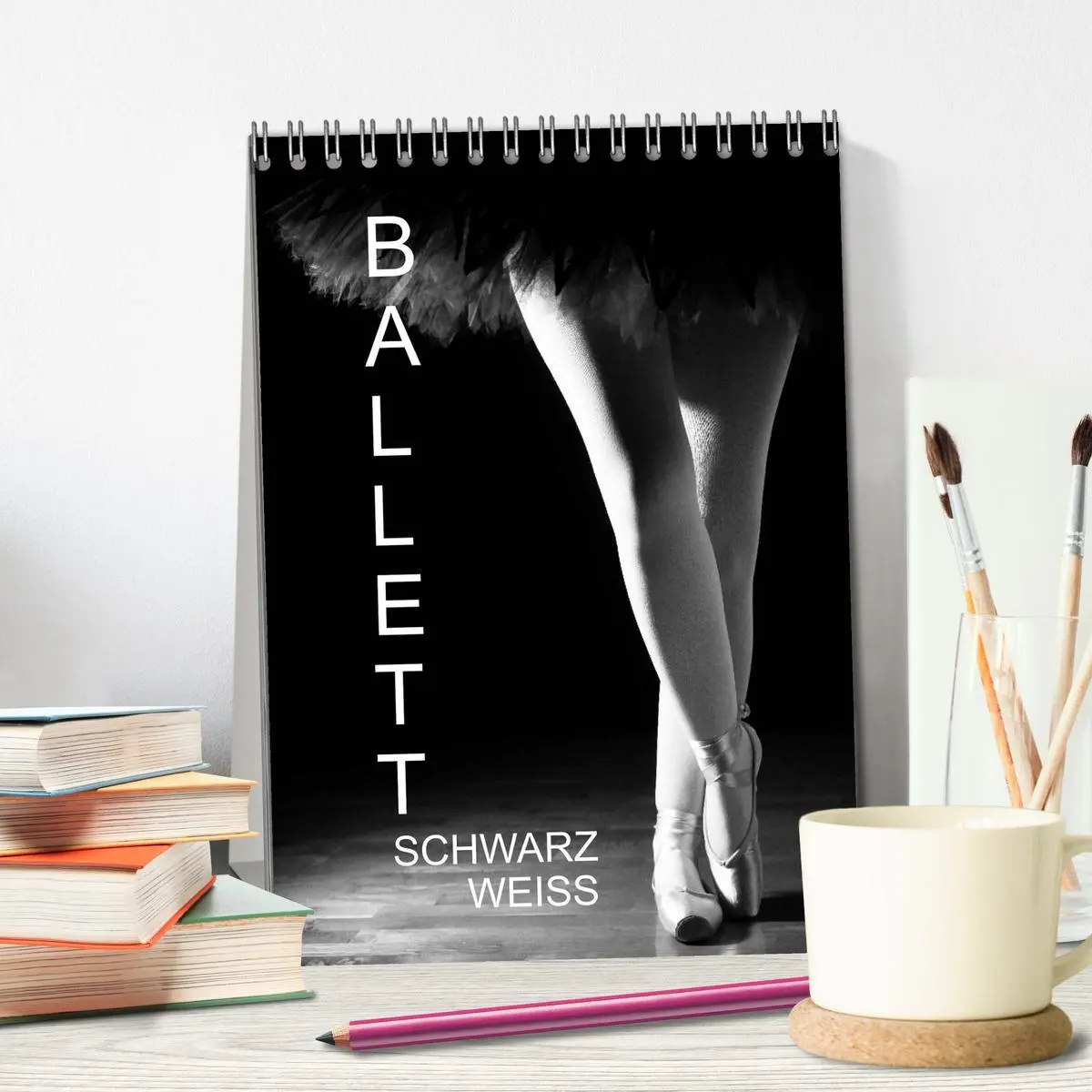 Bild: 9783516453492 | Ballett Schwarzweiss (Tischkalender 2026 DIN A5 hoch), CALVENDO...