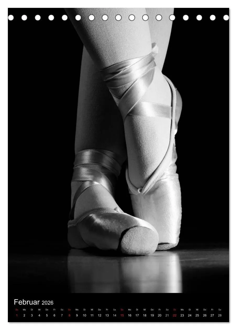 Bild: 9783516453492 | Ballett Schwarzweiss (Tischkalender 2026 DIN A5 hoch), CALVENDO...
