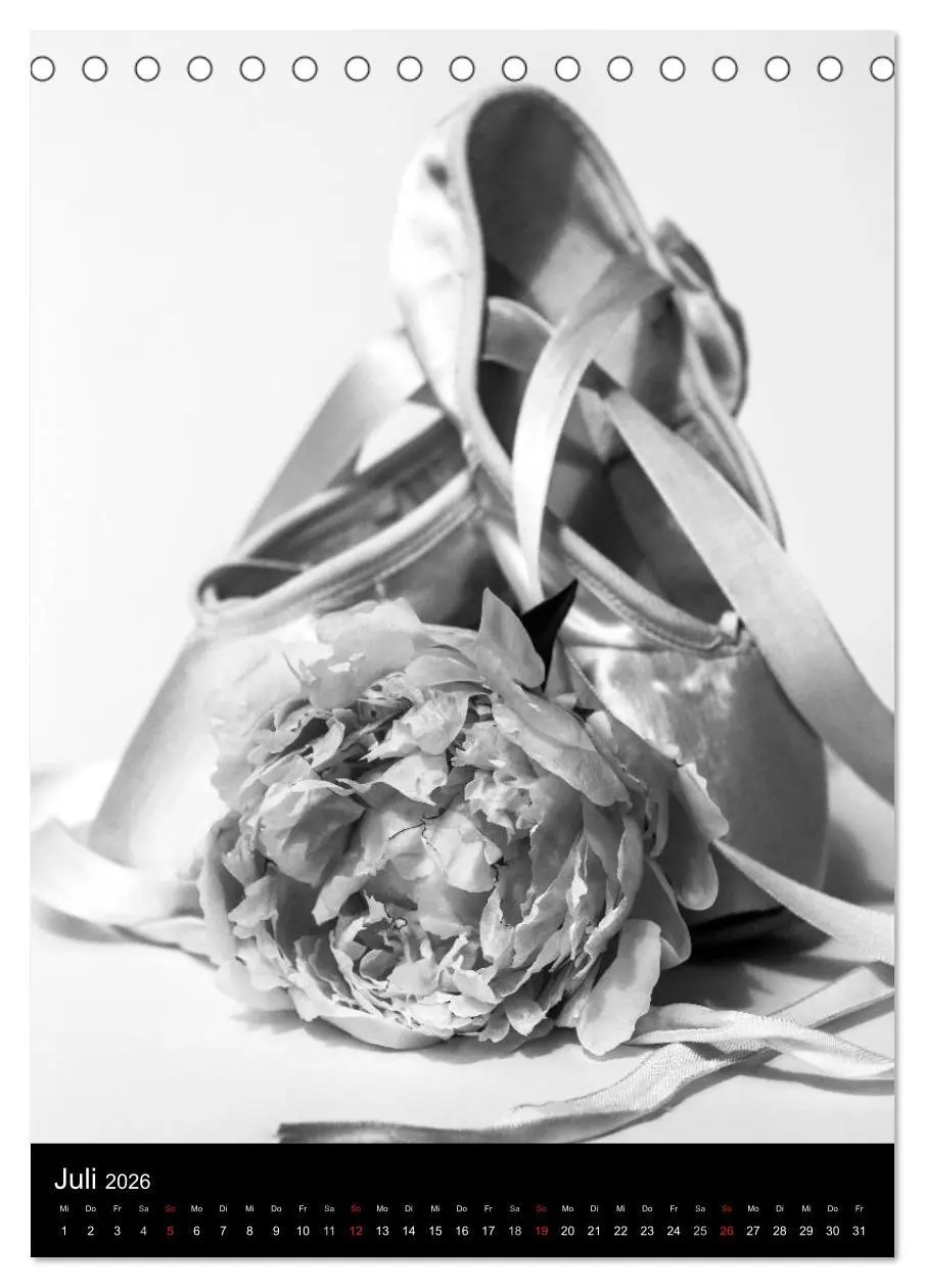 Bild: 9783516453492 | Ballett Schwarzweiss (Tischkalender 2026 DIN A5 hoch), CALVENDO...