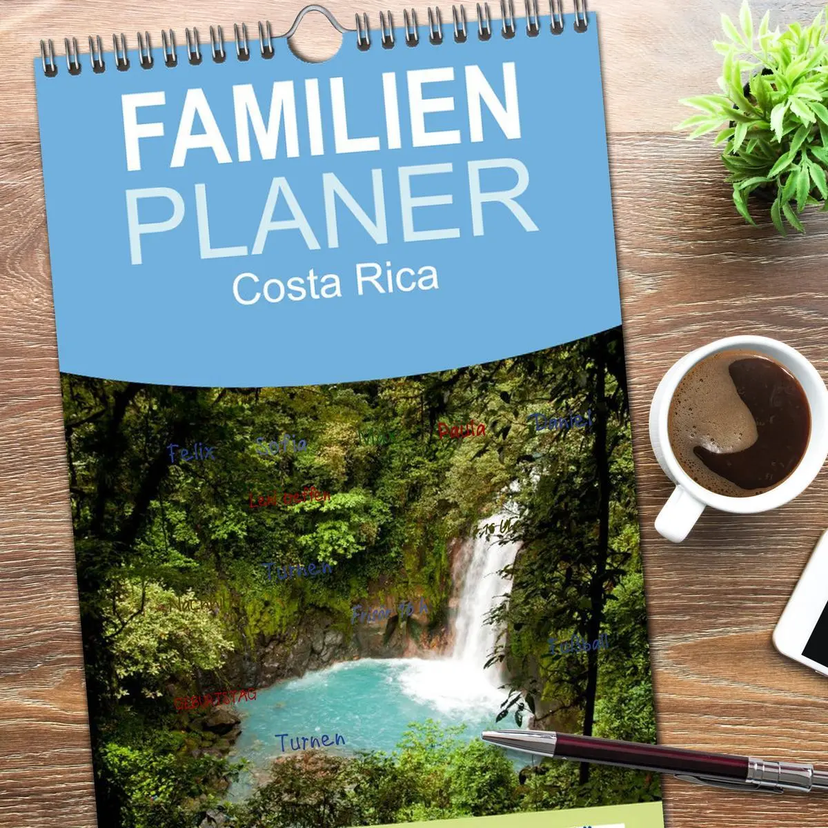 Bild: 9783516523492 | Familienplaner 2026 - Costa Rica mit 5 Spalten (Wandkalender, 21 x...