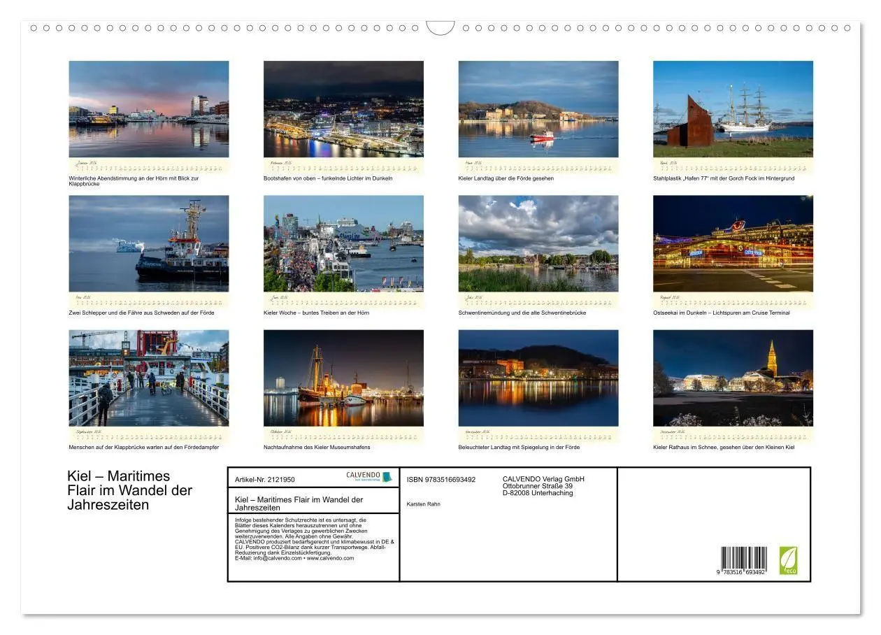 Bild: 9783516693492 | Kiel - Maritimes Flair im Wandel der Jahreszeiten (Wandkalender...