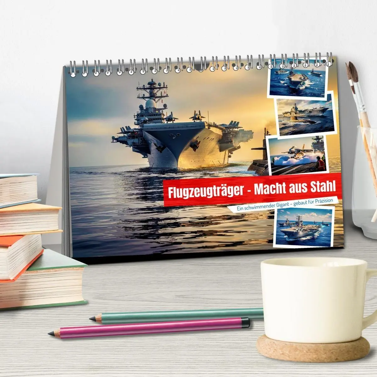 Bild: 9783516763492 | Flugzeugträger - Macht aus Stahl (Tischkalender 2027 DIN A5 quer),...
