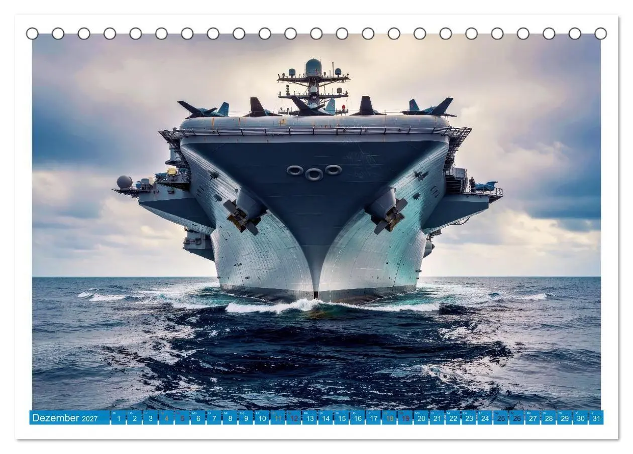 Bild: 9783516763492 | Flugzeugträger - Macht aus Stahl (Tischkalender 2027 DIN A5 quer),...