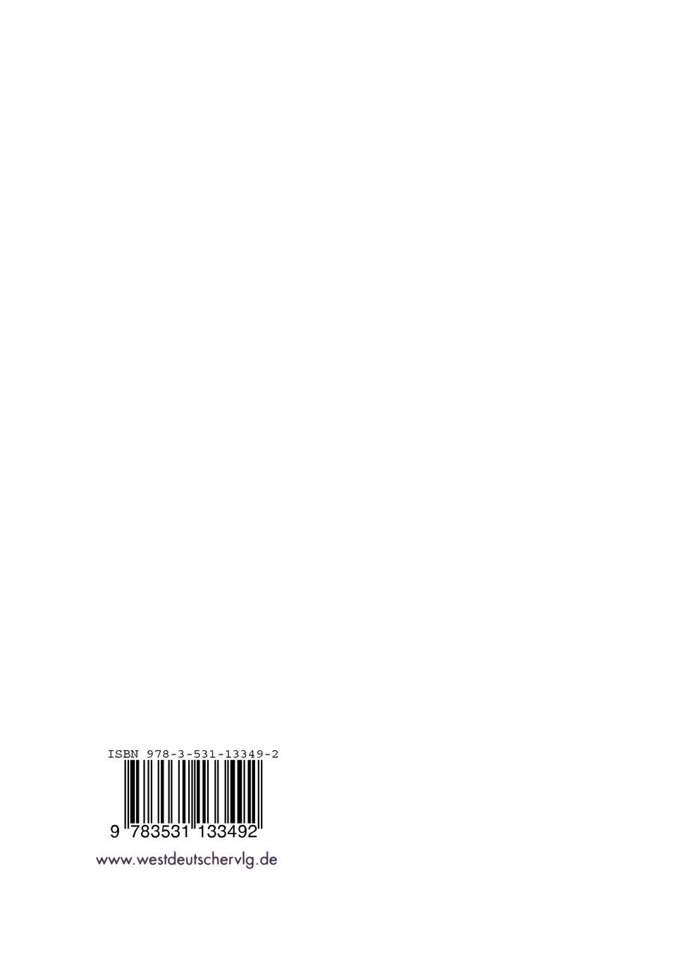 Rückseite: 9783531133492 | Redaktionen als Koordinationszentren | Klaus-Dieter Altmeppen | Buch