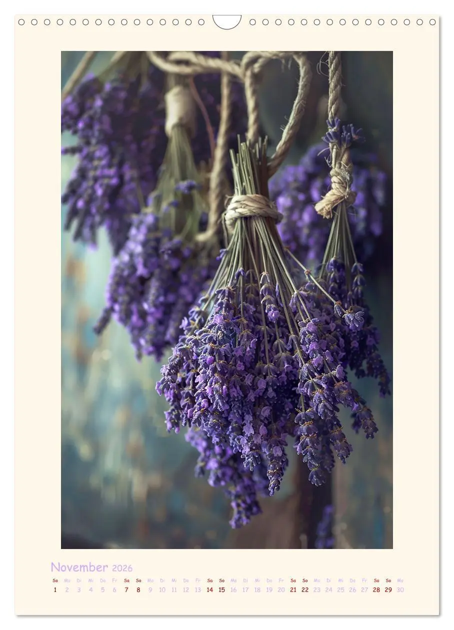 Bild: 9783457283592 | Lavendel (Wandkalender 2026 DIN A3 hoch), CALVENDO Monatskalender