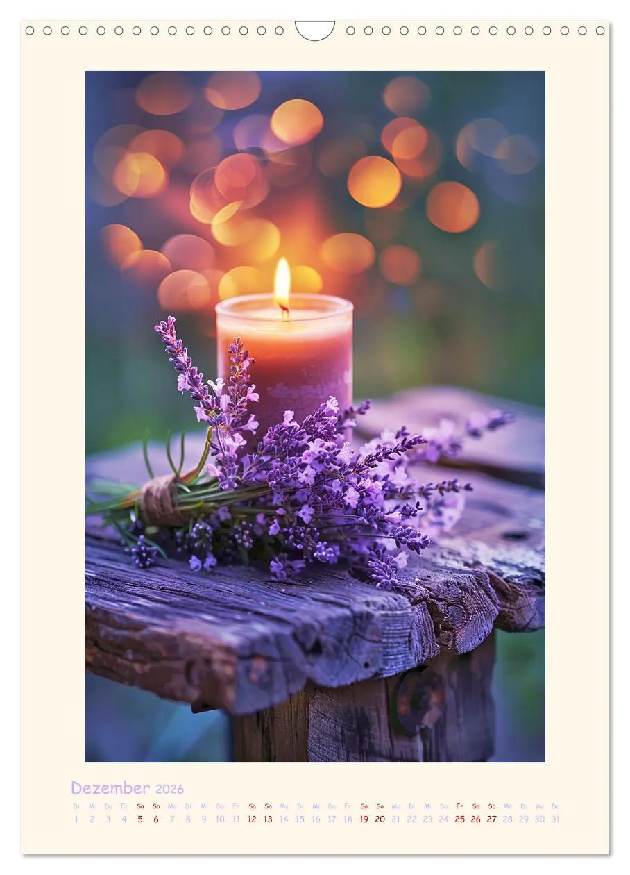 Bild: 9783457283592 | Lavendel (Wandkalender 2026 DIN A3 hoch), CALVENDO Monatskalender
