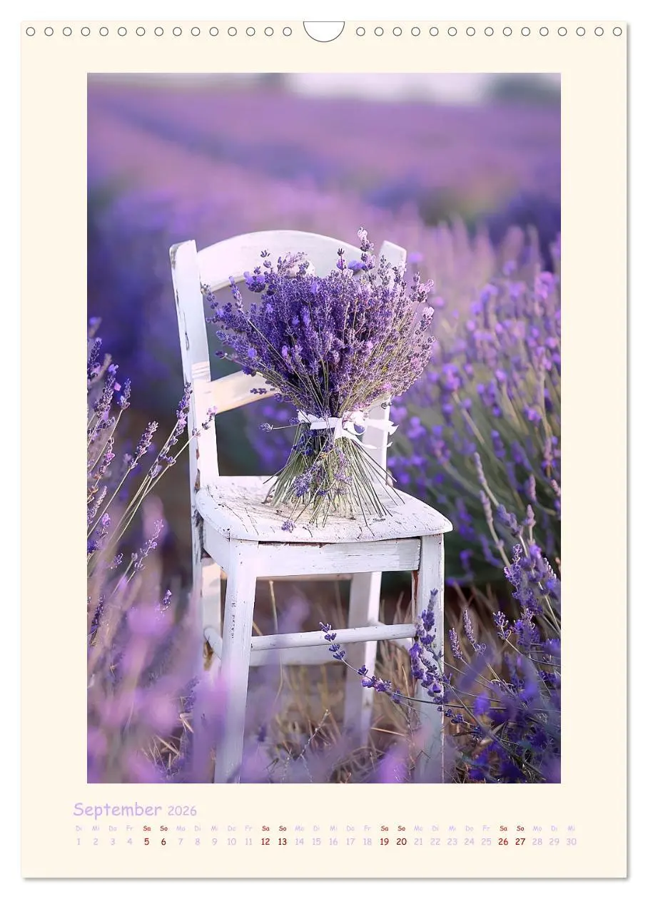 Bild: 9783457283592 | Lavendel (Wandkalender 2026 DIN A3 hoch), CALVENDO Monatskalender