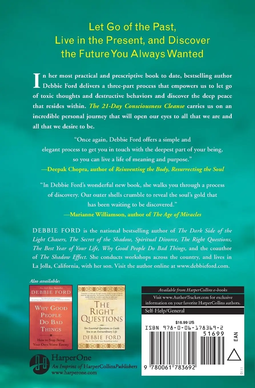 Rückseite: 9780061783692 | The 21-Day Consciousness Cleanse | Debbie Ford | Taschenbuch | 2010