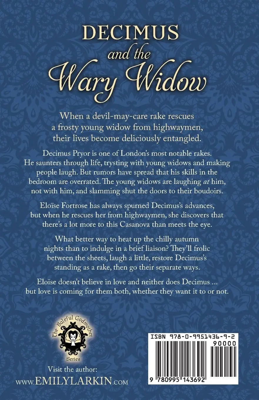 Rückseite: 9780995143692 | Decimus and the Wary Widow | A Baleful Godmother Novel | Emily Larkin