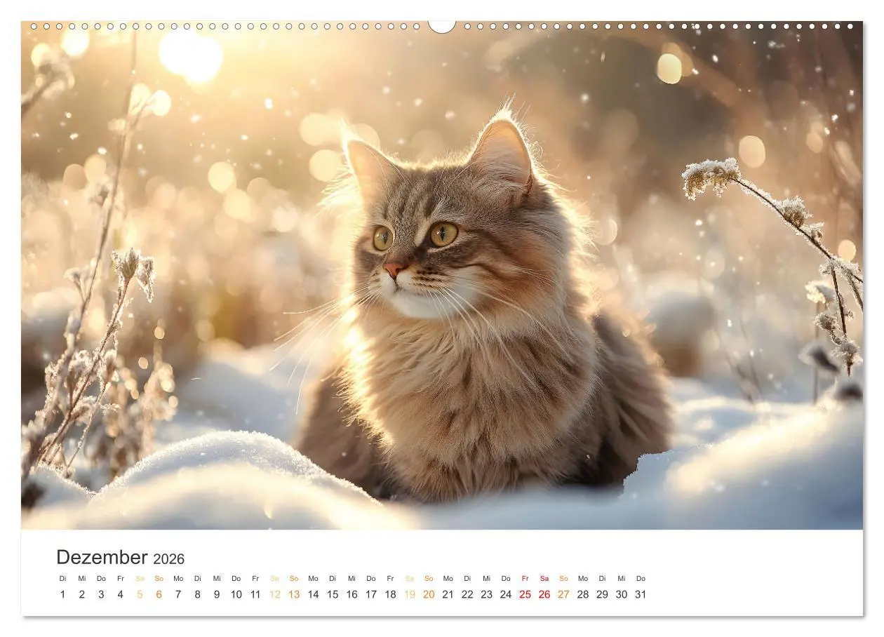 Bild: 9783457343692 | Katzen - sanfte Schönheiten (hochwertiger Premium Wandkalender 2026...