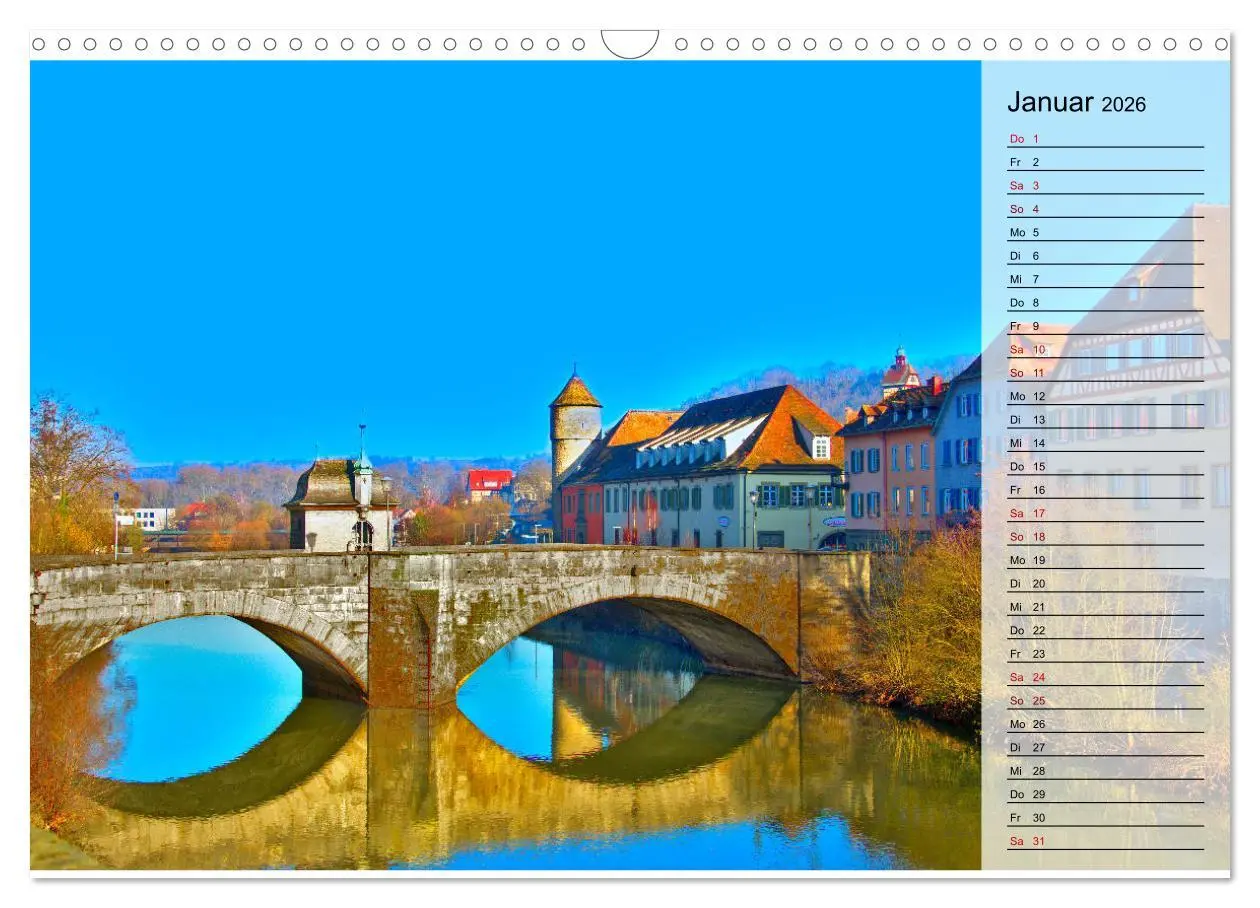 Bild: 9783457723692 | Hohenlohe - Natur und Altstadt (Wandkalender 2026 DIN A3 quer),...