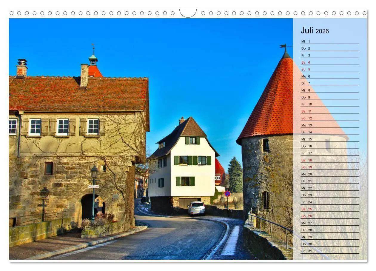 Bild: 9783457723692 | Hohenlohe - Natur und Altstadt (Wandkalender 2026 DIN A3 quer),...
